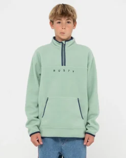Flash Sale Polarized 1/4 Zip Polar Fleece Boys Kids Tops