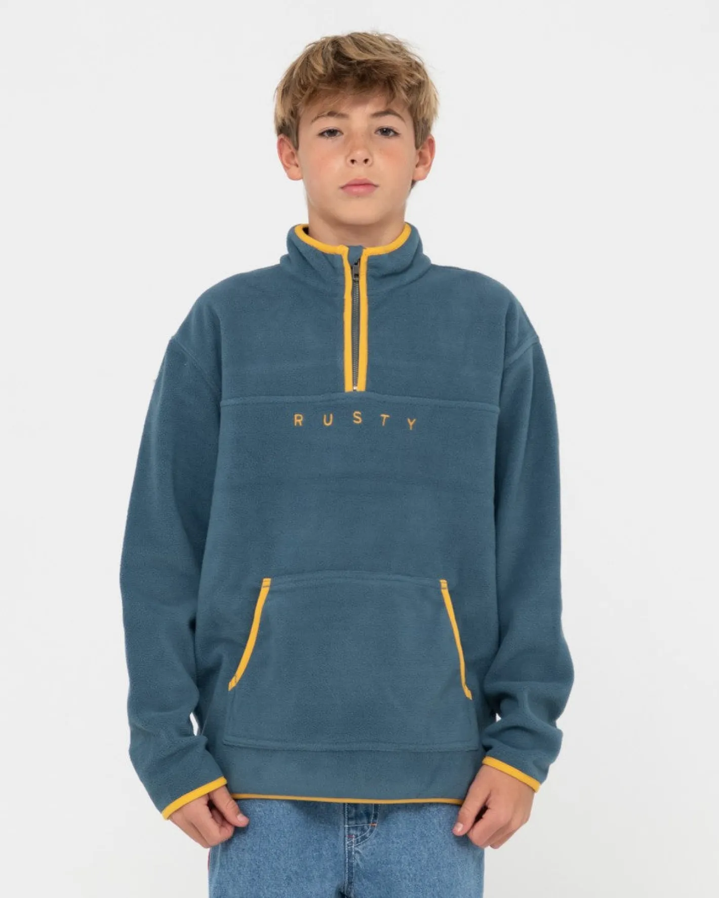 Best Sale Polarized 1/4 Zip Polar Fleece Boys Kids Tops
