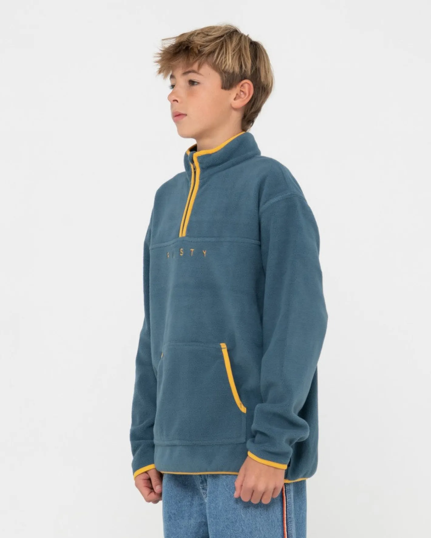 Best Sale Polarized 1/4 Zip Polar Fleece Boys Kids Tops