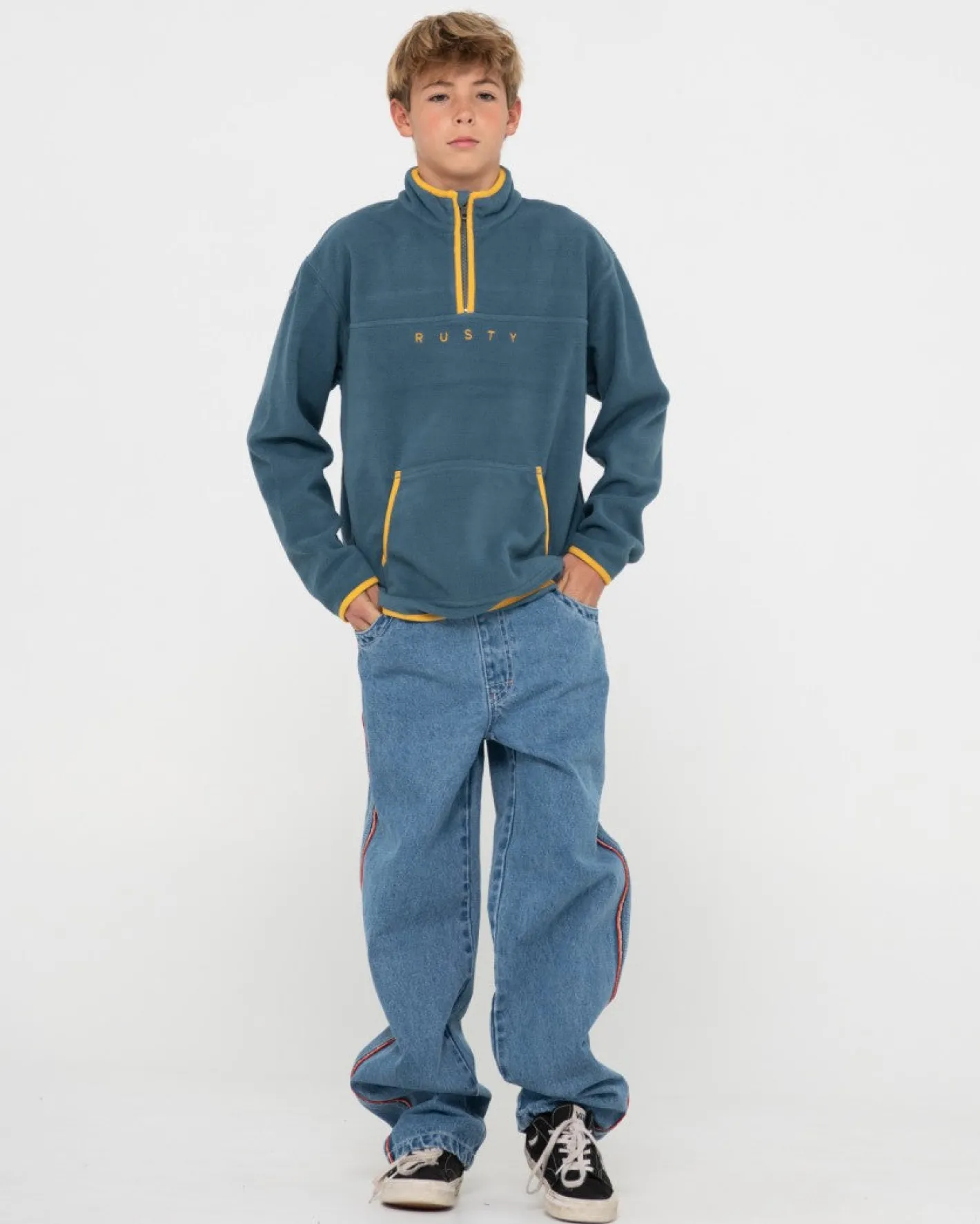 Best Sale Polarized 1/4 Zip Polar Fleece Boys Kids Tops