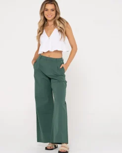 Best Popsicle High Waisted Relaxed Fit Pant Womens Pants
