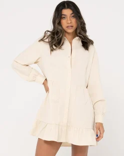 Clearance Popsicle Long Sleeve Mini Dress Womens Mini Dresses