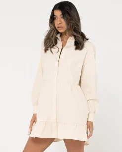 Clearance Popsicle Long Sleeve Mini Dress Womens Mini Dresses