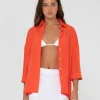 Best Sale Porter Oversized Long Sleeve Shirt Womens Shirts