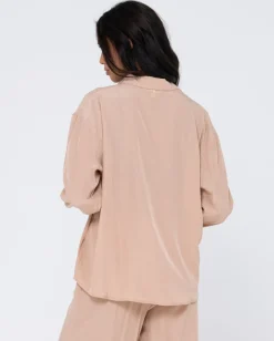 Sale Porter Oversized Long Sleeve Shirt Womens Shirts
