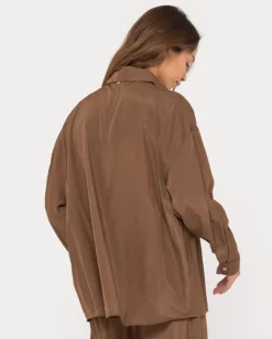 Best Porter Oversized Long Sleeve Shirt Womens Shirts