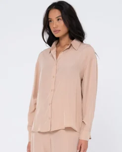 Sale Porter Oversized Long Sleeve Shirt Womens Shirts