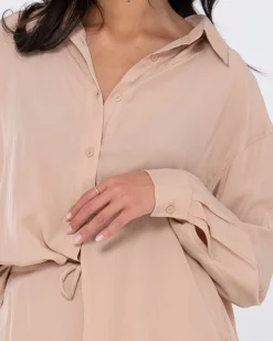 Sale Porter Oversized Long Sleeve Shirt Womens Shirts