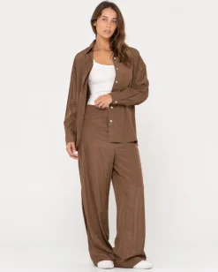 Fashion Porter Oversized Long Sleeve Shirt Womens Fashion Tops