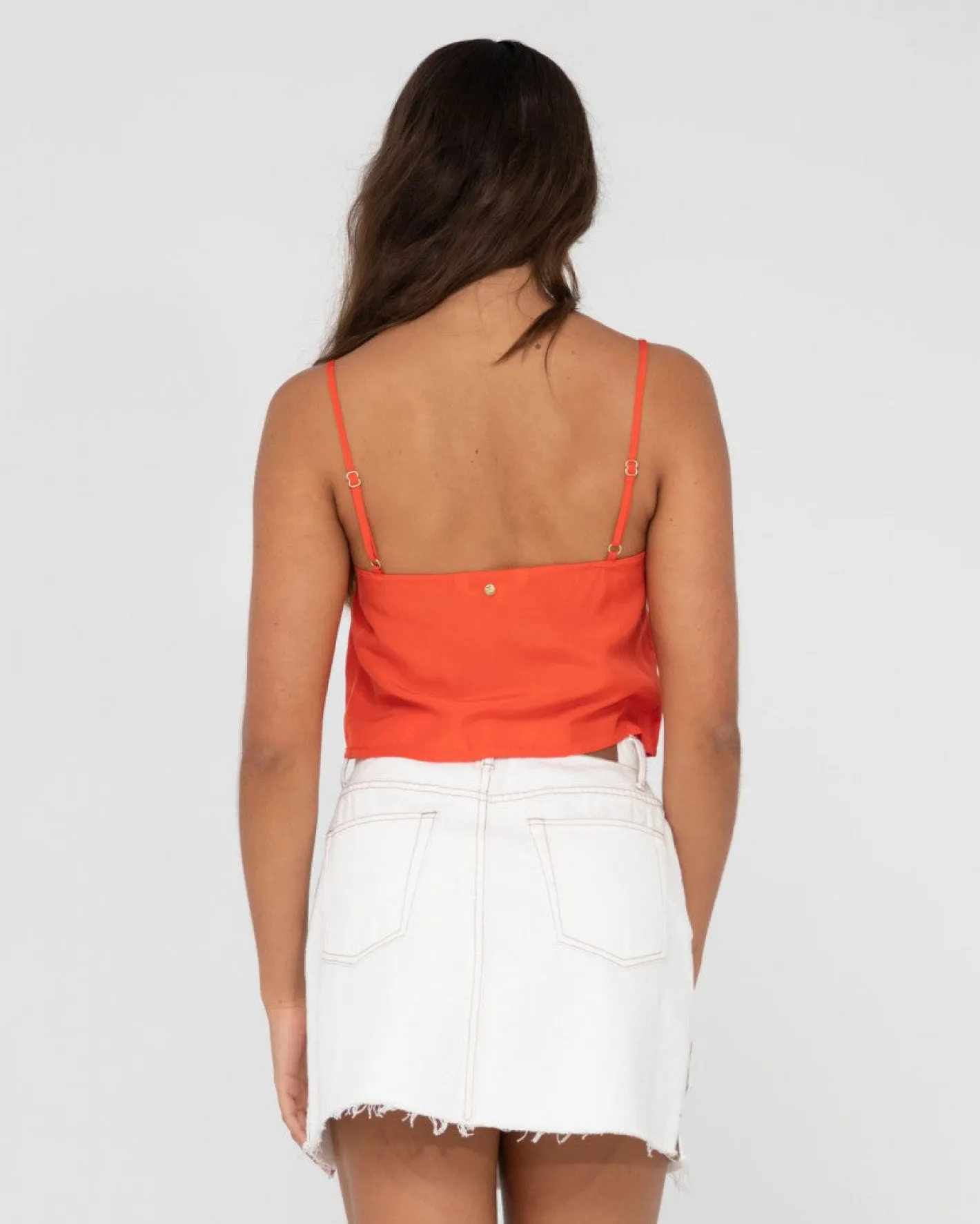 Fashion Porter Ruched Cami Crop Top Womens Fashion Tops