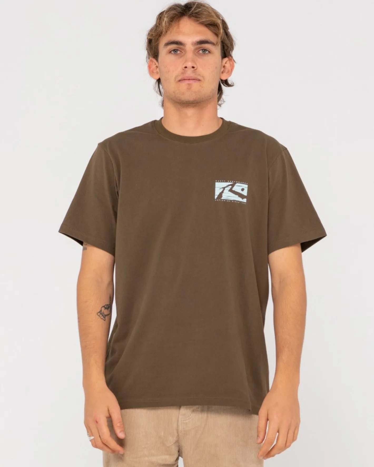 New R Dot Short Sleeve Graphic Tee Mens Tees