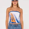 Discount Rally Drag Graphic Tube Top Womens Fashion Tops