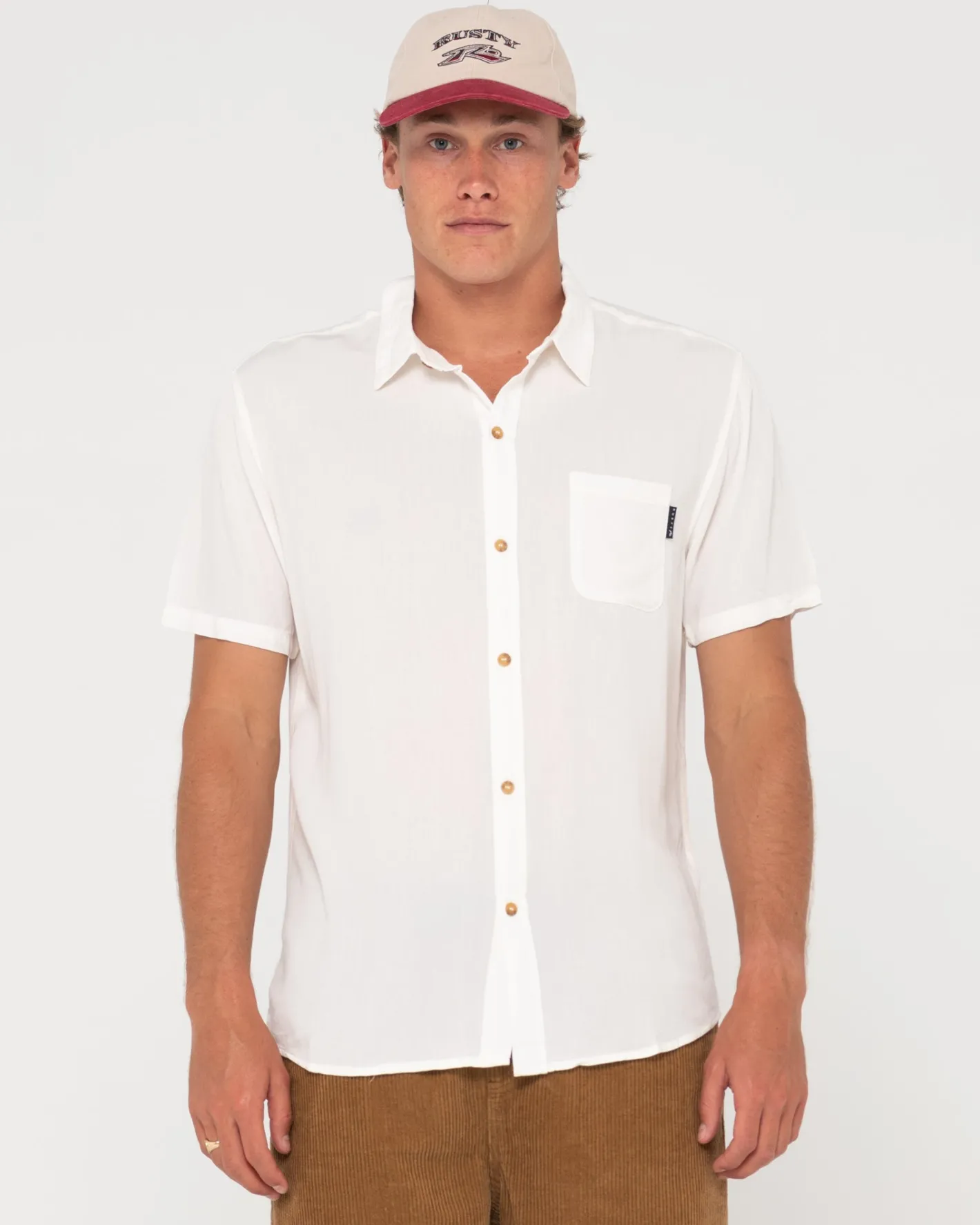 Fashion Razor Blade Short Sleeve Rayon Shirt Mens Shirts
