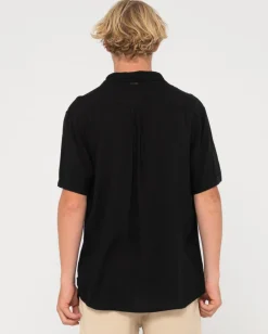 Discount Razor Blade Short Sleeve Rayon Shirt Mens Shirts