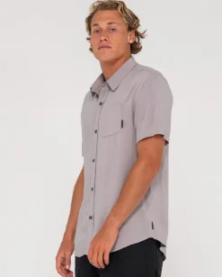 New Razor Blade Short Sleeve Rayon Shirt Mens Shirts
