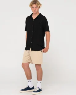Discount Razor Blade Short Sleeve Rayon Shirt Mens Shirts