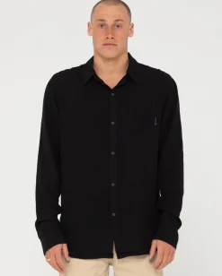 New Razor Long Sleeve Rayon Shirt Mens Shirts