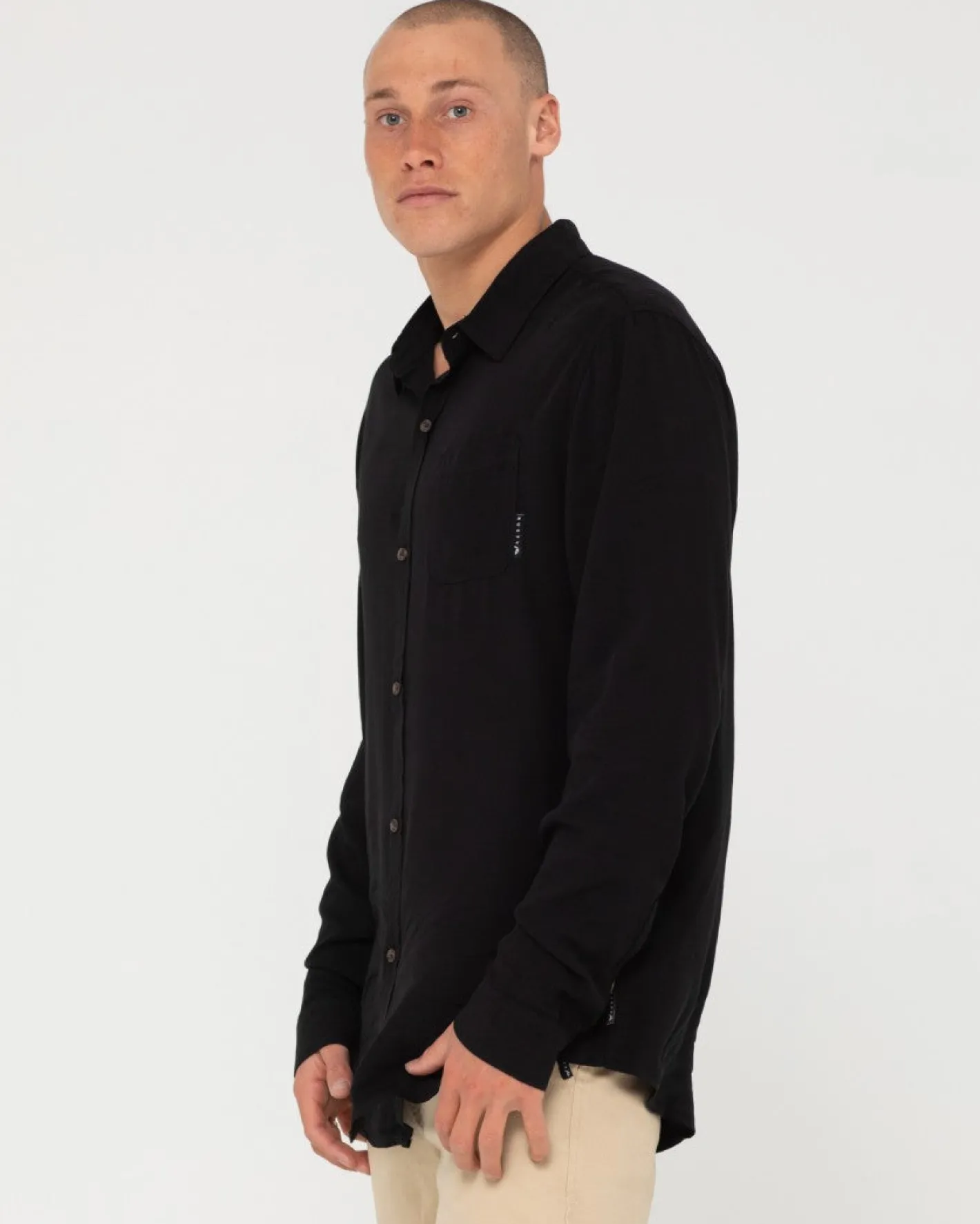 New Razor Long Sleeve Rayon Shirt Mens Shirts