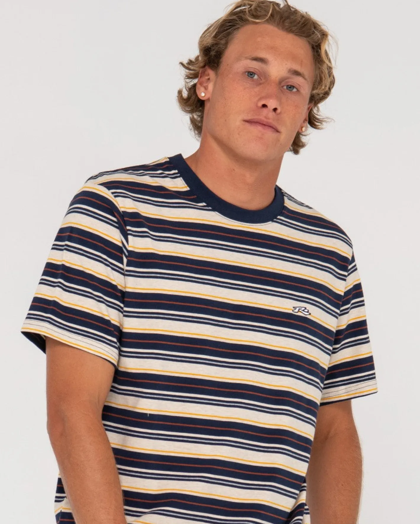 Clearance Richie Rich Short Sleeve Stripe Tee Mens Tees