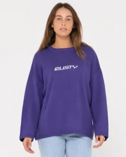 Cheap Rider Relaxed Crew Neck Knit Womens Knitwear