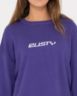 Cheap Rider Relaxed Crew Neck Knit Womens Knitwear