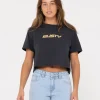 Best Sale Rider Relaxed Fit Graphic Crop Tee Womens Graphic Tees