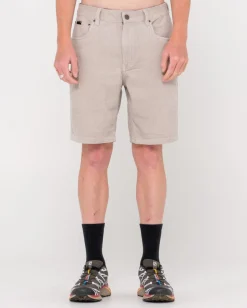 Cheap Rifts 5 Pocket Vintage Wash Cord Short Mens Shorts