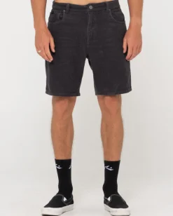 Fashion Rifts 5 Pocket Vintage Wash Cord Short Mens Shorts