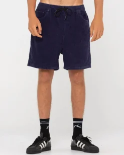 Fashion Rifts Cord Elastic Short Mens Shorts