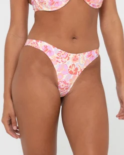 Discount Rio Hibiscus Printed Brazilian Bikini Bottom Womens Bikinis