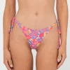 Flash Sale Rio Hibiscus Printed Brazilian Side Tie Bikini Bottom Womens Bikini Bottoms