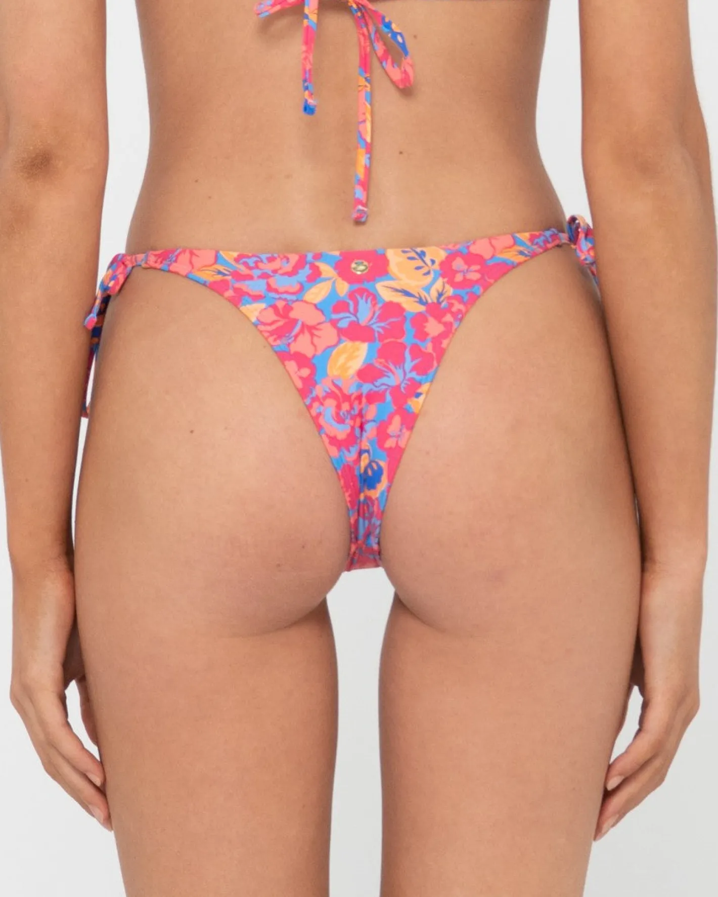 Flash Sale Rio Hibiscus Printed Brazilian Side Tie Bikini Bottom Womens Bikini Bottoms