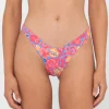 Cheap Rio Hibiscus Printed Midi Bikini Bottom Womens Bikinis