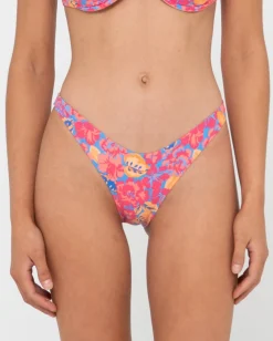 Cheap Rio Hibiscus Printed Midi Bikini Bottom Womens Bikinis