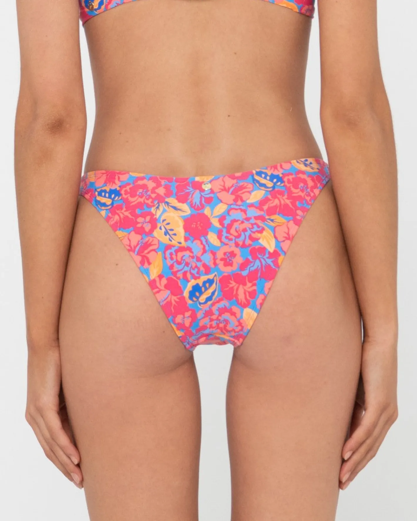 Cheap Rio Hibiscus Printed Midi Bikini Bottom Womens Bikinis