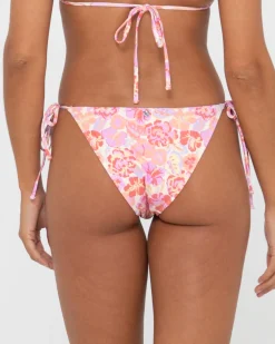 Discount Rio Hibiscus Printed Midi Side Tie Bikini Bottom Womens Bikinis