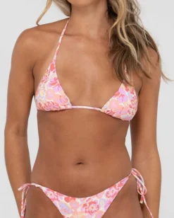 Fashion Rio Hibiscus Printed Multiway Bikini Top Womens Bikini Tops