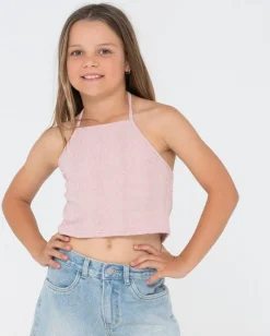 Fashion Riviera Halter Top Girls Kids Tops