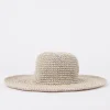 Hot Romance Wide Brim Straw Beach Hat Womens Caps & Hats
