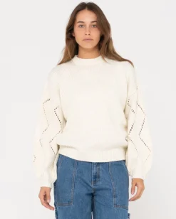 Online Rossie Relaxed Fit Crew Neck Knit Womens Knitwear