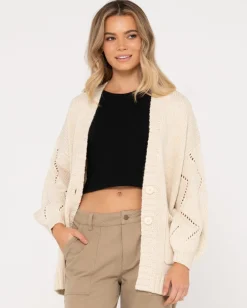 Flash Sale Rossie Relaxed Fit Knit Cardigan Womens Knitwear