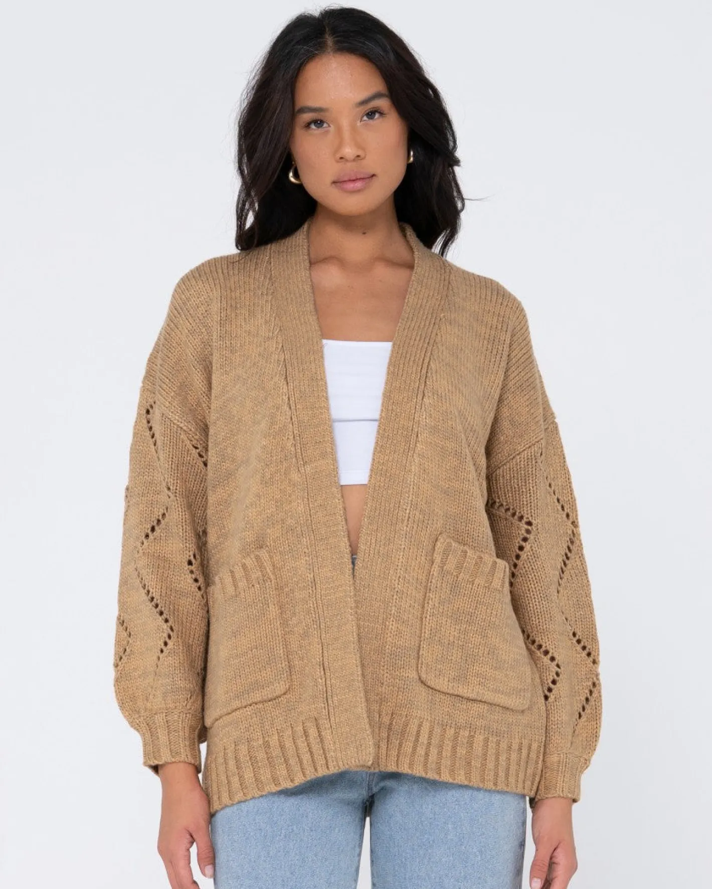 Sale Rossie Relaxed Fit Knit Cardigan Womens Knitwear