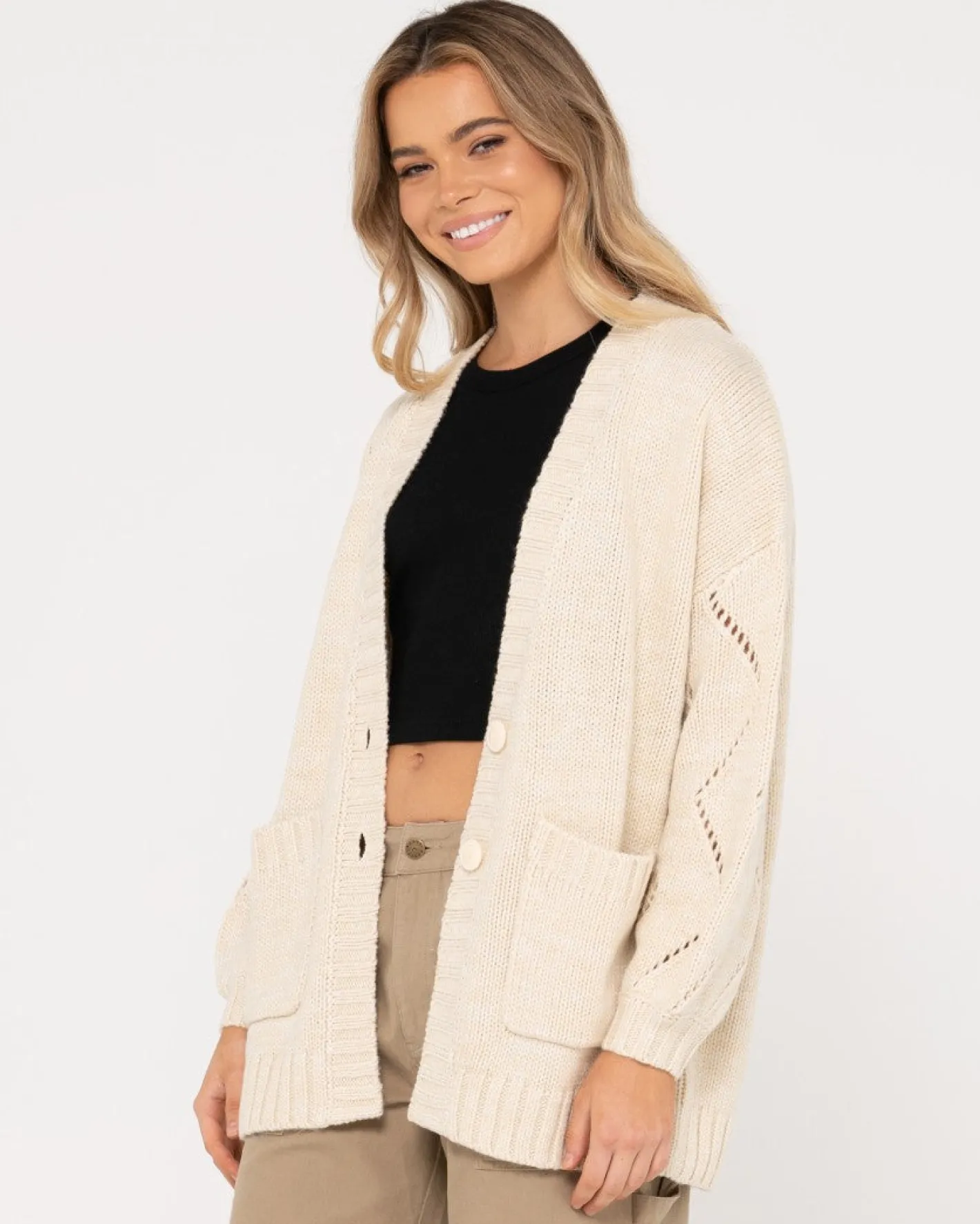 Flash Sale Rossie Relaxed Fit Knit Cardigan Womens Knitwear