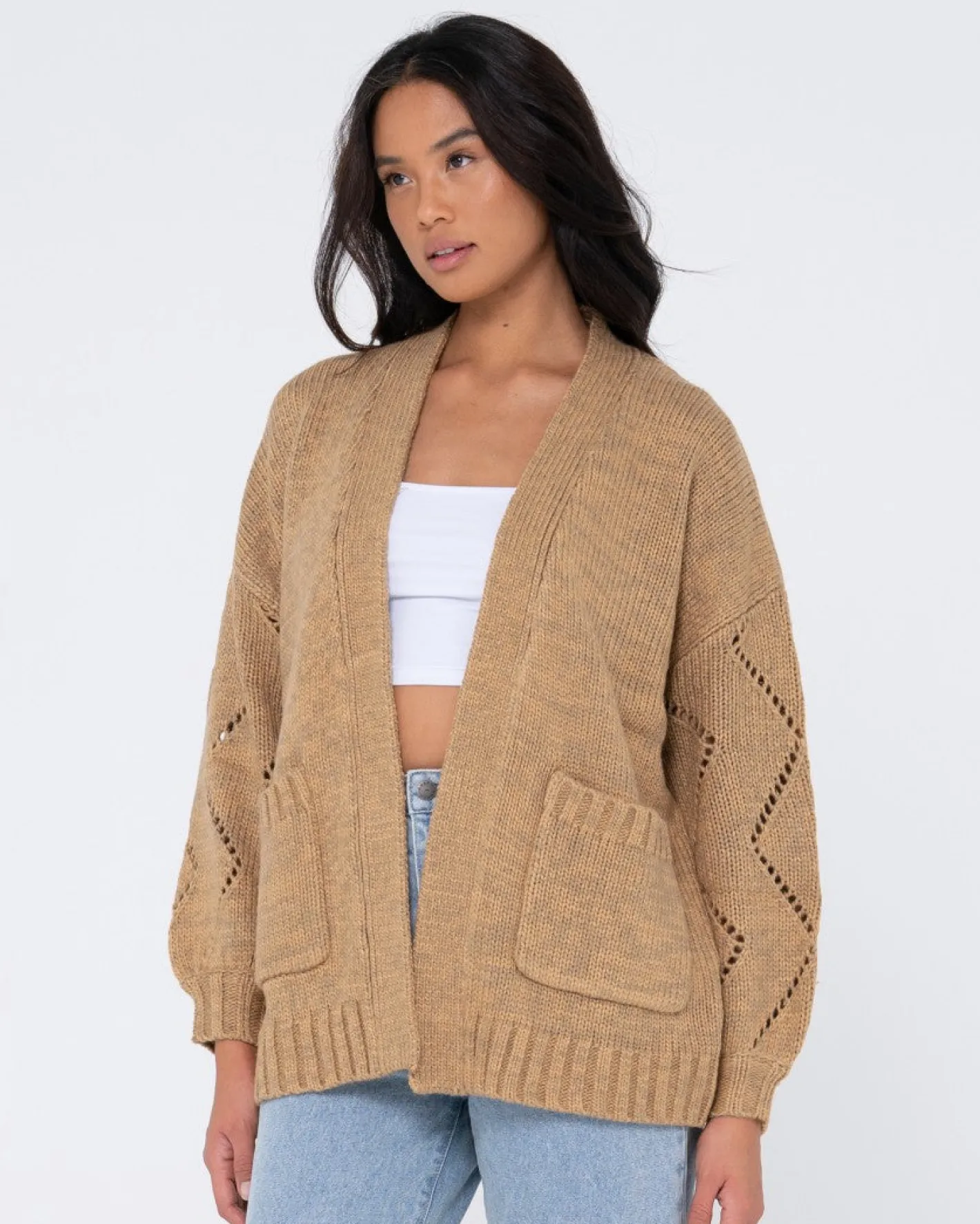 Sale Rossie Relaxed Fit Knit Cardigan Womens Knitwear