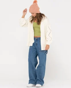 Store Rossie Relaxed Fit Knit Cardigan Womens Knitwear