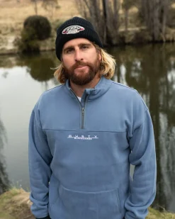 Hot Rs Relaxed 1/4 Zip Super Fleece Mens Hoodies & Fleece