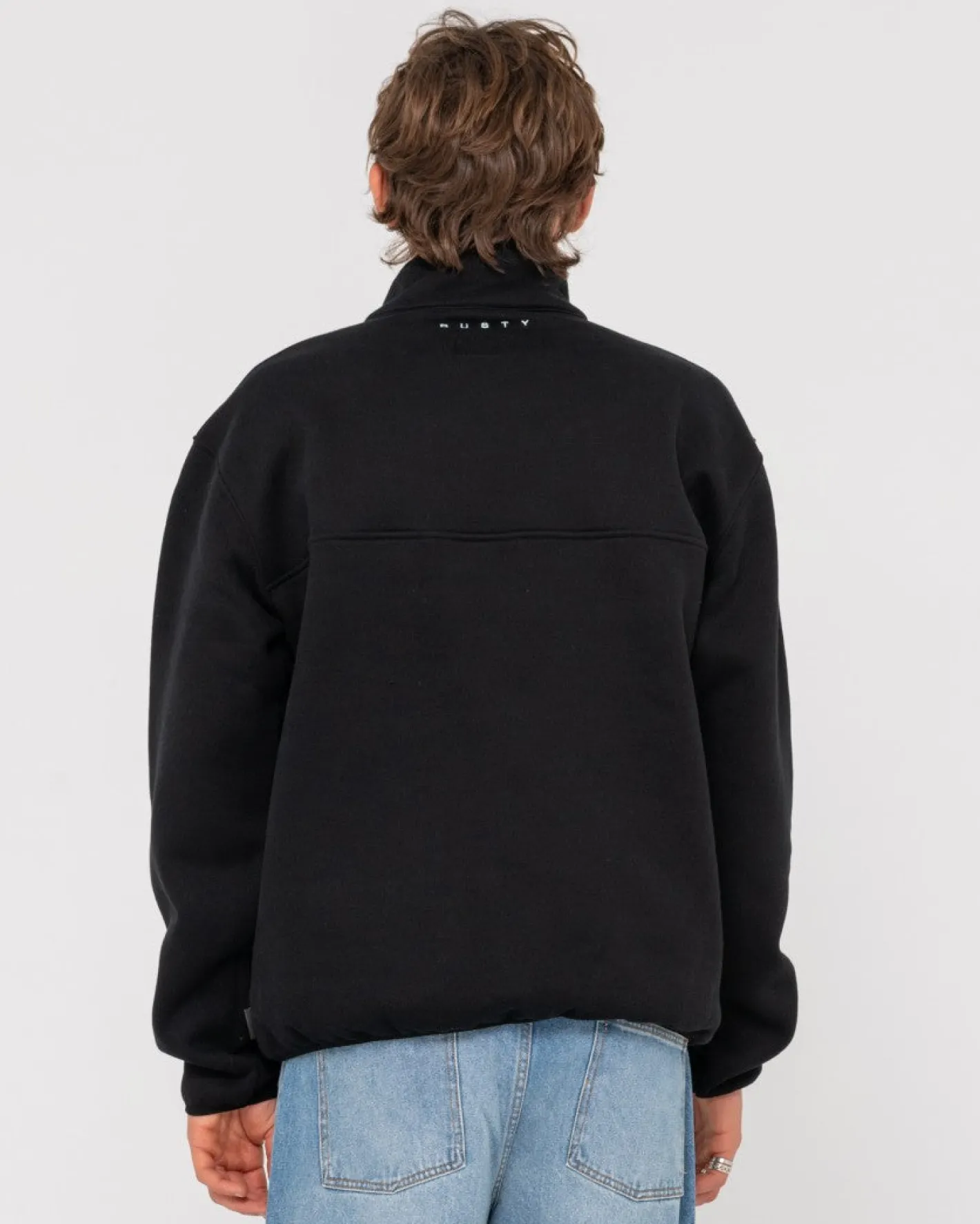 Cheap Rs Relaxed 1/4 Zip Super Fleece Mens Hoodies & Fleece