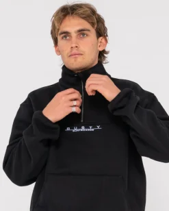 Cheap Rs Relaxed 1/4 Zip Super Fleece Mens Hoodies & Fleece