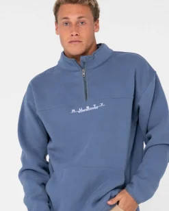 Hot Rs Relaxed 1/4 Zip Super Fleece Mens Hoodies & Fleece