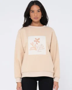 Discount Atoll Oversize Crew Fleece Womens Hoodies & Fleece